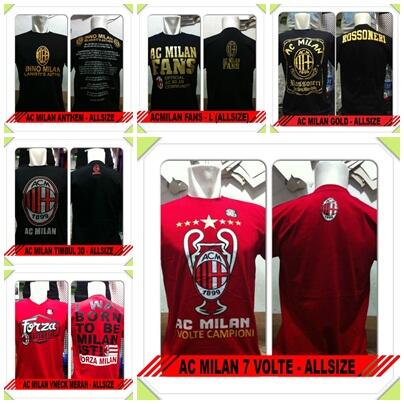 Baju kaos bola AC Milan