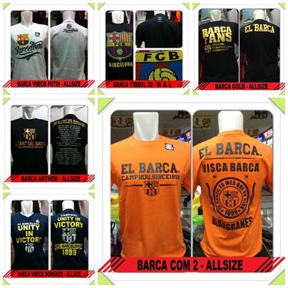 Baju kaos bola Barcelona