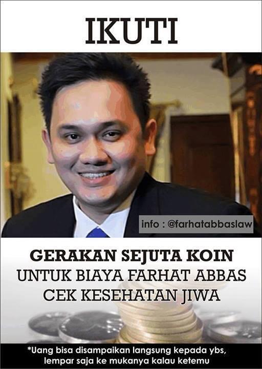 Peduli Sesama. Gerakan Sejuta Koin Untuk Farhat Abbas