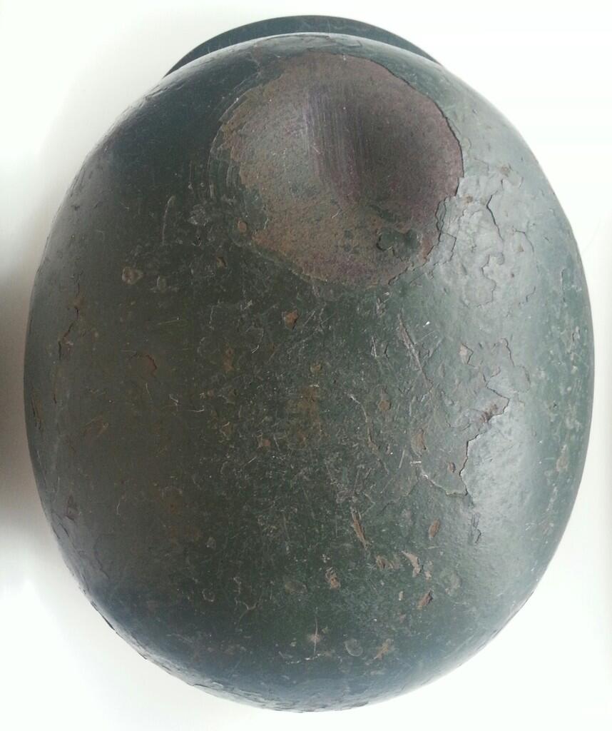 STAHLHELM WEHRMACHT M40 BUNDESGRENZSCHUTZ , Helm Asli Dari Jerman