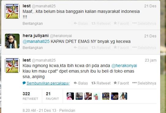Pemain Timnas Indonesia U23 Ini Mengumpati Fans Indonesia d Twitter Stlh Lwn Thailand