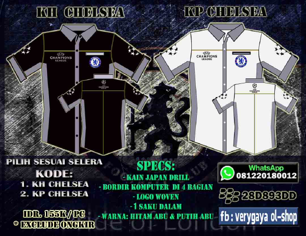 KEMEJA BPL (TEMA UCL) - CLUB: M. UNITED, CITY, ARSENAL, CHELSEA, LIVERPOOL, SPURS
