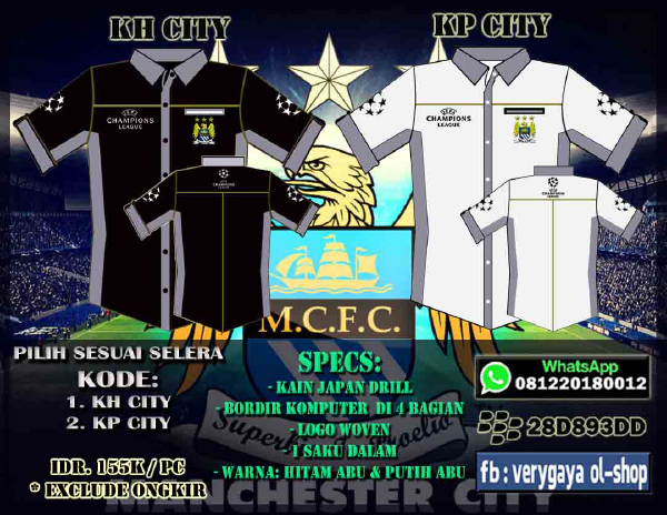 KEMEJA BPL (TEMA UCL) - CLUB: M. UNITED, CITY, ARSENAL, CHELSEA, LIVERPOOL, SPURS