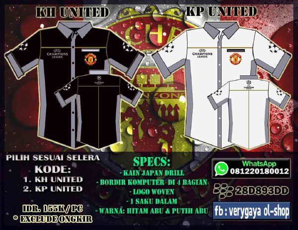 KEMEJA BPL (TEMA UCL) - CLUB: M. UNITED, CITY, ARSENAL, CHELSEA, LIVERPOOL, SPURS