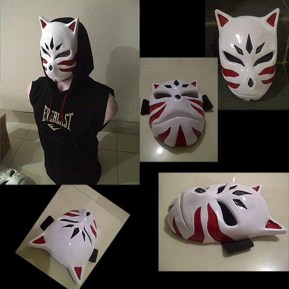 TOPENG ANBU KAKASHI MASK PERTAMA DI INDONESIA KEREN FIBERGLASS 2014