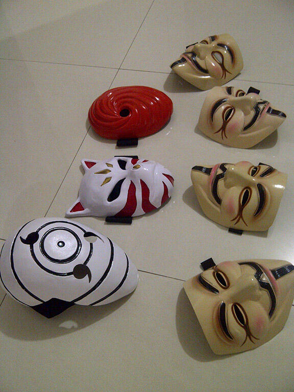 TOPENG ANBU KAKASHI MASK PERTAMA DI INDONESIA KEREN FIBERGLASS 2014