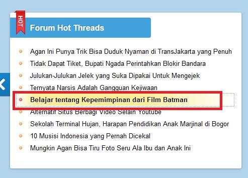 Leadership dalam Film Trilogi Batman