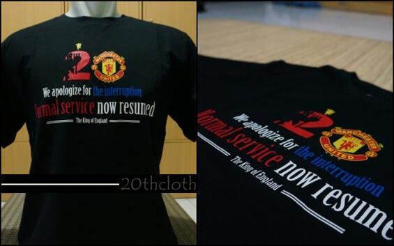 Kaos T-shirt Bola Manchester United &#91;FOOTIEHOLIC&#93;