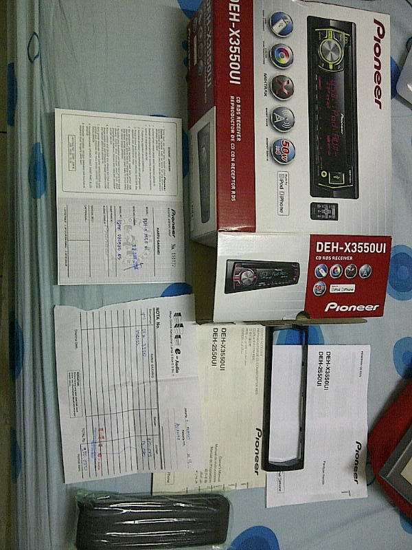 Audio Mobil Pioneer DEH-X3500UI Masih Garansi