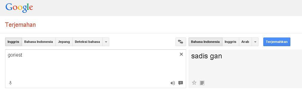 Google translate ternyata juga kaskuser gan!