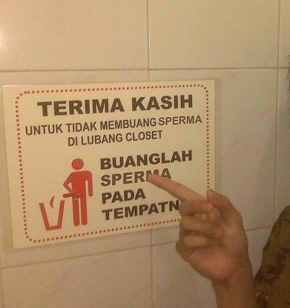 Peraturan aneh di TOILET, justkid gan