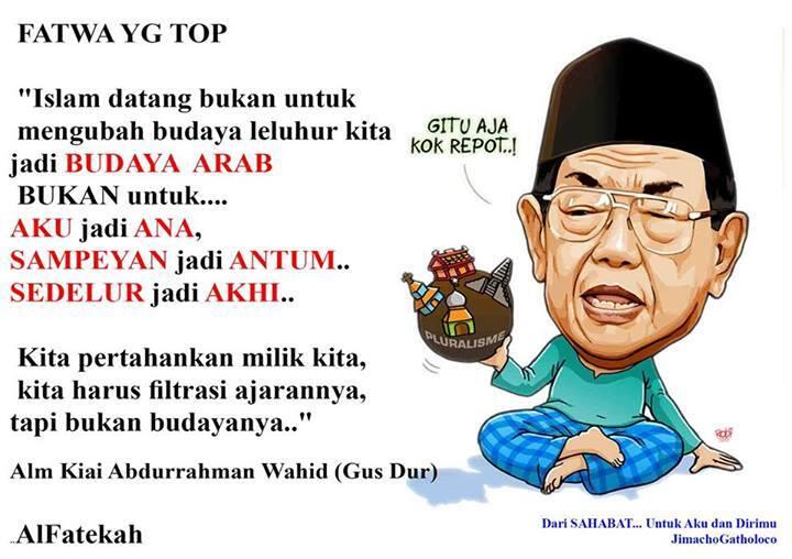 Kesaksian K.H.A.Mustofa Bisri tentang sikap GUS DUR