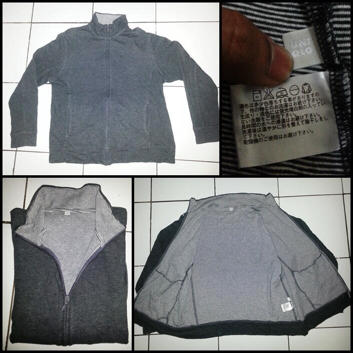 TEES / SHIRT BLACK STRIP UNIQLO DAN SWEATER / ZIPPER UNIQLO ORIGINAL MULUS MURAH