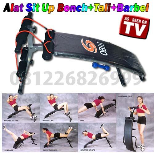 Alat Sit Up Bench+Tali+Barbel Pin BB 2A6D5B30