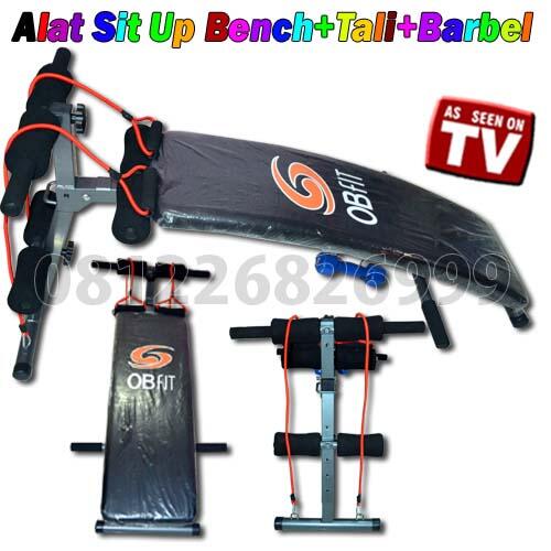 Alat Sit Up Bench+Tali+Barbel Pin BB 2A6D5B30