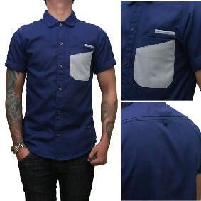 Kemeja Pendek Cotton Cowo Custom
