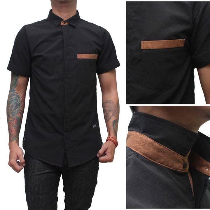 Kemeja Pendek Cotton Cowo Custom