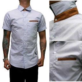 Kemeja Pendek Cotton Cowo Custom