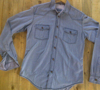 Kemeja Jeans Cowo Custom