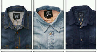 Kemeja Jeans Cowo Custom