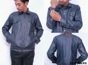 Jaket Jeans Cowo Custom
