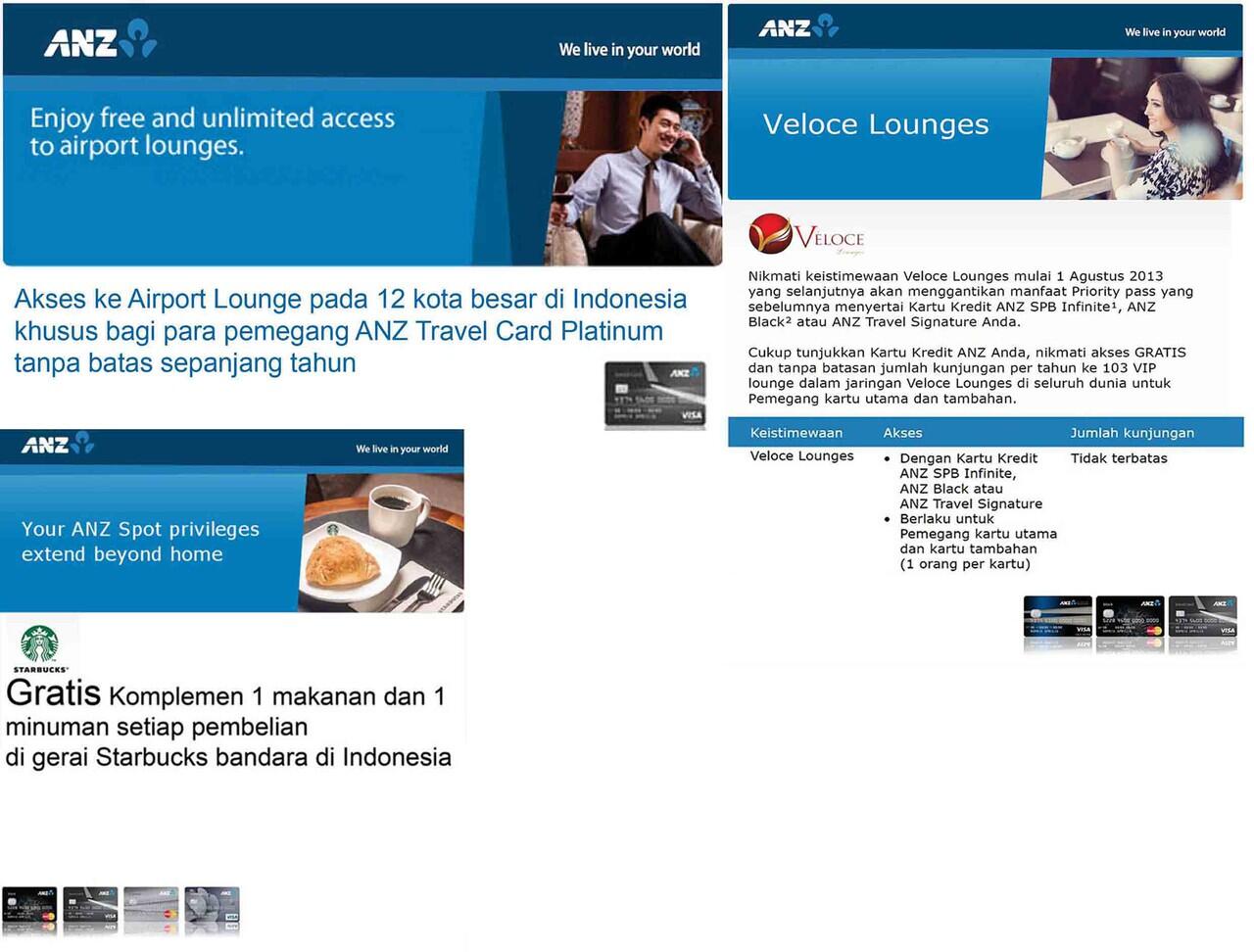 PENERBANGAN GRATIS DISERTAI AKSES AIRPORT LOUNGE TANPA BATAS DENGAN CC ANZ,APPLY NOW!