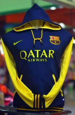 Hoodie Jumper Bola Barcelona Berkualitas