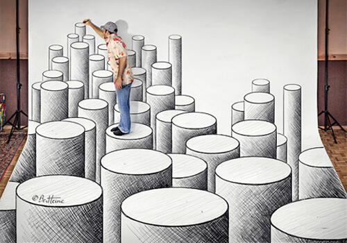 100% keren Gan!! Perpaduan Foto dan Gambar 3D by Ben Heine