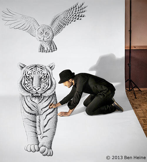 100% keren Gan!! Perpaduan Foto dan Gambar 3D by Ben Heine