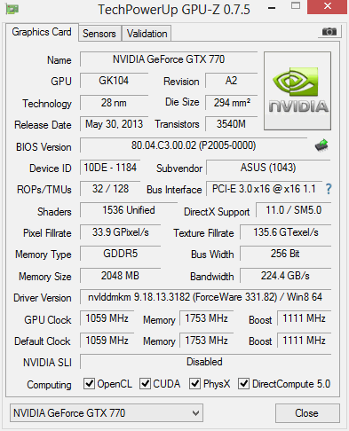 &#91;VGA&#93; Mini Review ASUS GTX 770 DC2OC-2GD5
