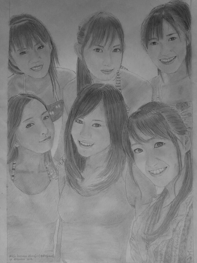 Libur panjang bikin SKETCH AKB48, korisu etc :) 