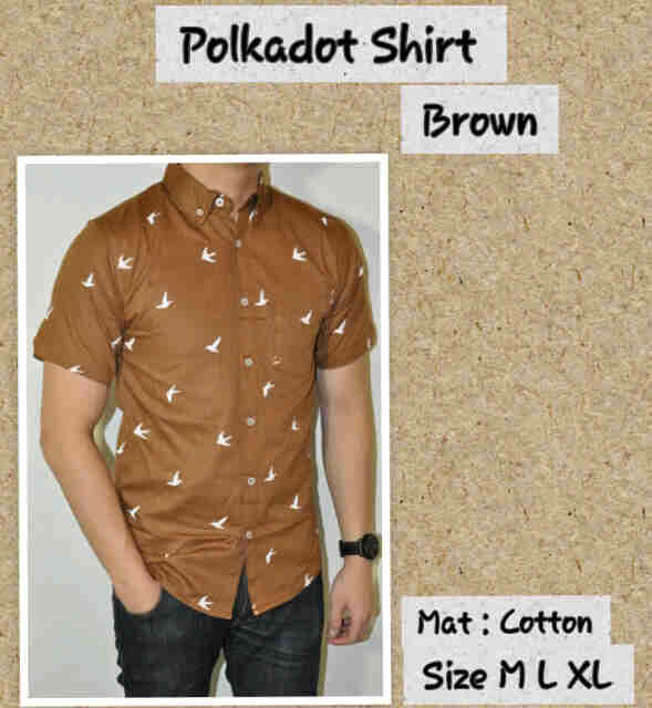 WTS KEMEJA ANAK MUDA POLKADOT,DENIM DLL MURMER
