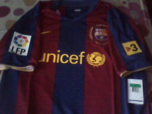 JUAL JERSEY BARCELONA 2007/08 HOME SIZE XL MESSI