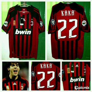 Dijual jersey kw thai grade aaa AC MILAN home 2007 (kaka) jersey training ori 94