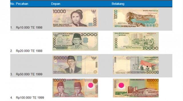 4 Uang Kertas Pecahan Ini Tak Berlaku, Tukarkan Sebelum 31 Desember 2013