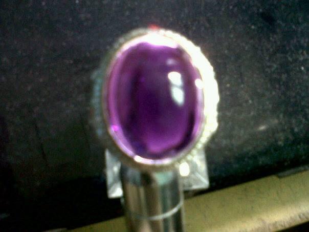 Natural Purple Obsidian + Memo