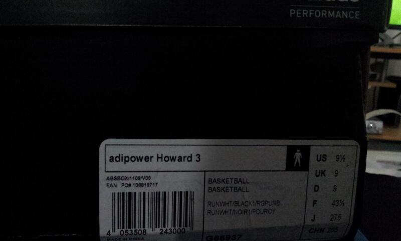 Jual sepatu basket Adidas Adipower Howard 3, New..ORI...