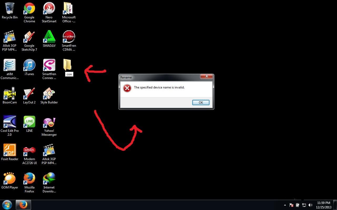 keanehan2 pada OS windows