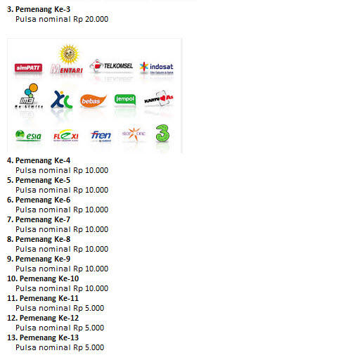 Undian Berhadiah Berlimpah Gak Ribet - Masuk Buat Yang Mau Iseng2 Berhadiah