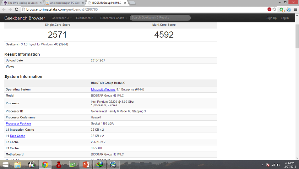 Review Pentium G3220 Haswell Series