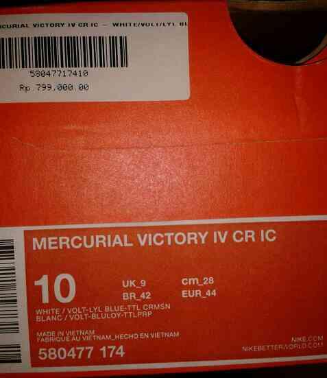 Jual Murahhh.. Nike Mercurial vapor ix CR7 ORI BNIB size 44, SIkaaat gan