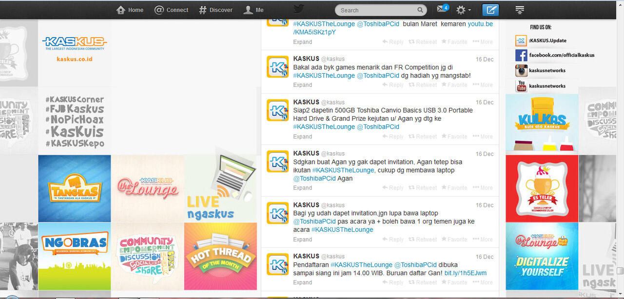 &#91;FR CONTEST&#93; KASKUS The Lounge With TOSHIBA Desember 2013