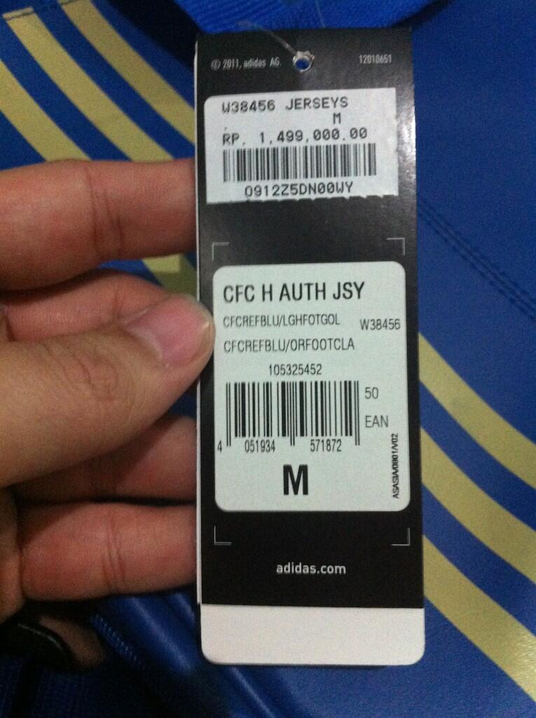 Jual Jersey Techfit Chelsea Home 12/13, BNIB, BNWT, Original