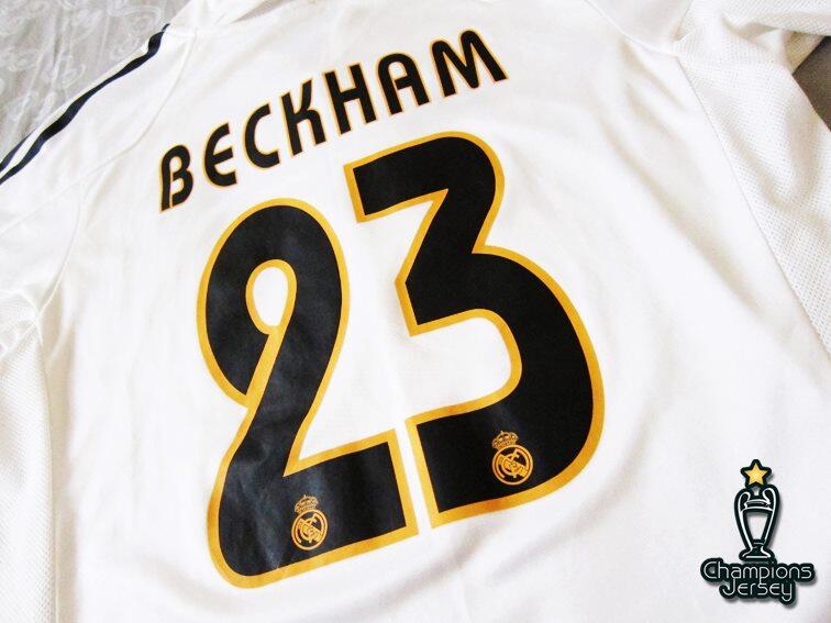 Real Madrid 2004/05 Home 23 Beckham ORIGINAL