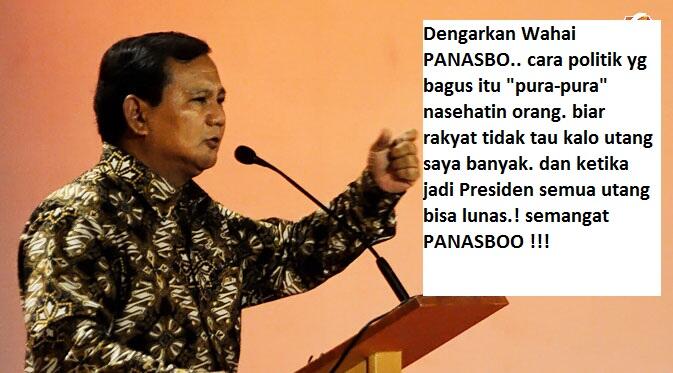 &#91; Politik Pura-Pura Nasehatin Orang &#93; Prabowo: Jokowi dan Ahok Jangan Jadi Maling