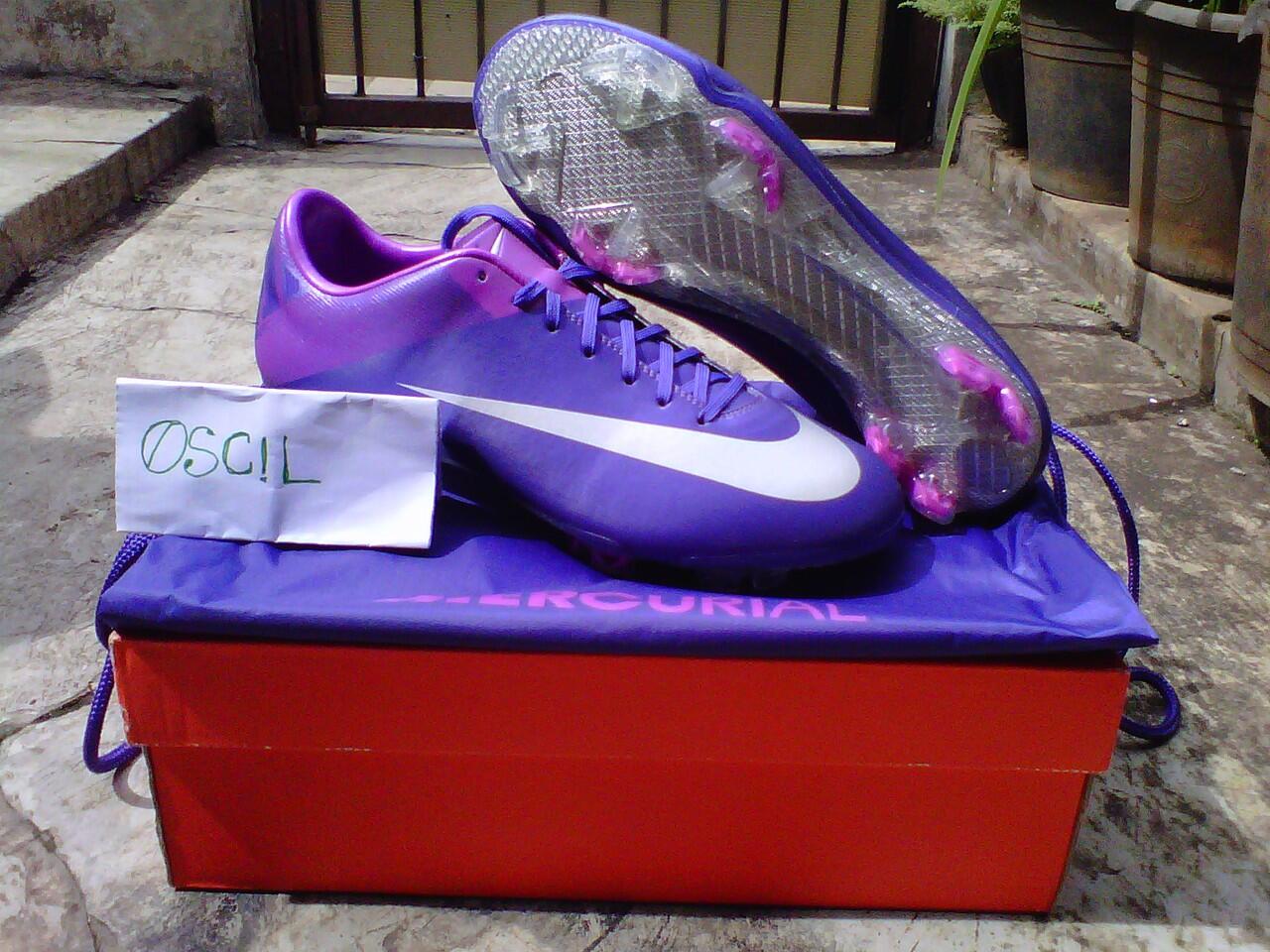 sepatu original super murah!!!!nike Mercurial vaporVll fg ungu violet