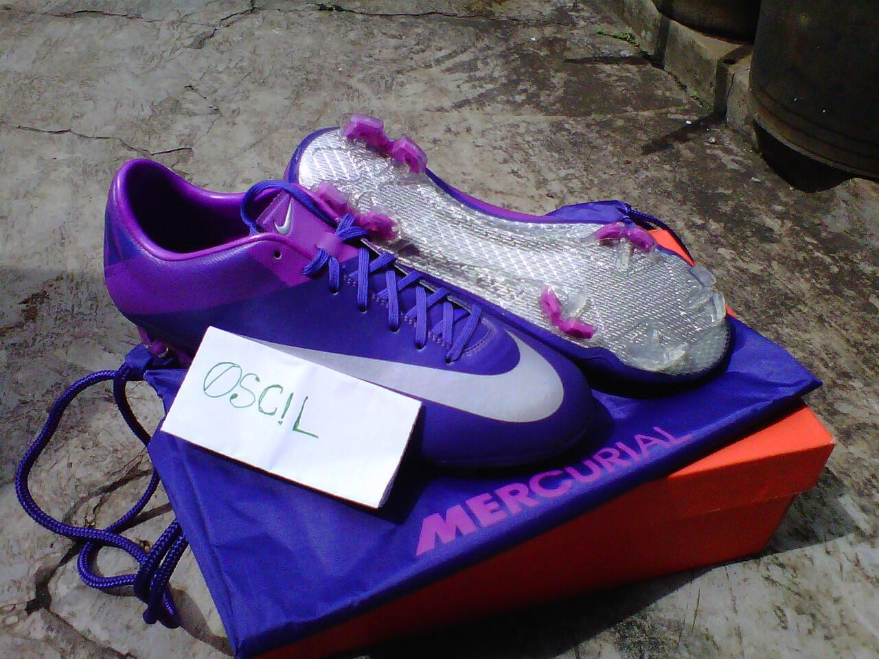 sepatu original super murah!!!!nike Mercurial vaporVll fg ungu violet