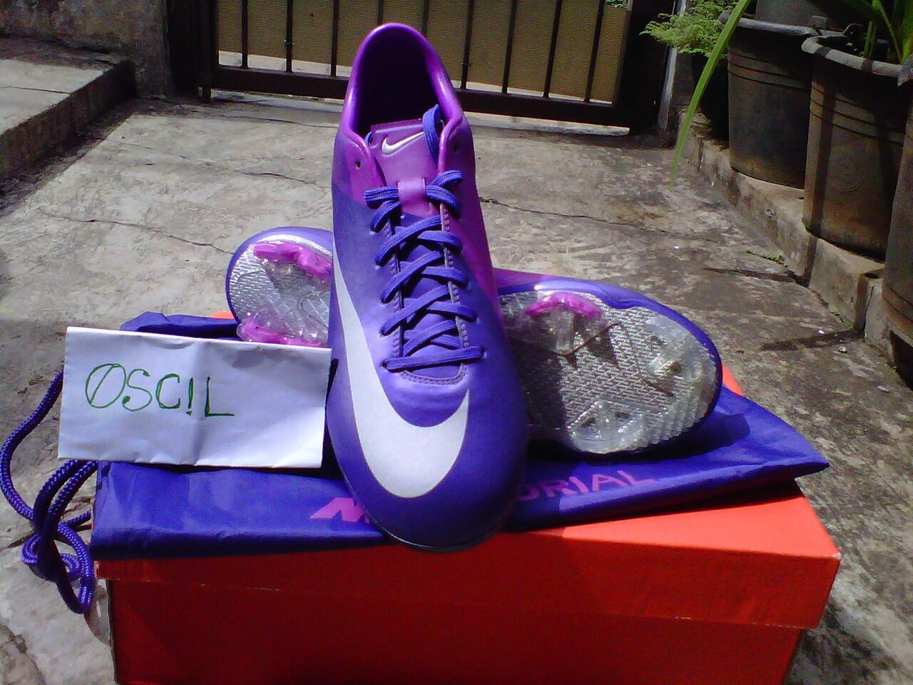 sepatu original super murah!!!!nike Mercurial vaporVll fg ungu violet