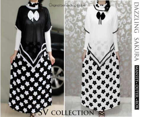 Busana muslim/gamis: dazzling sakura
