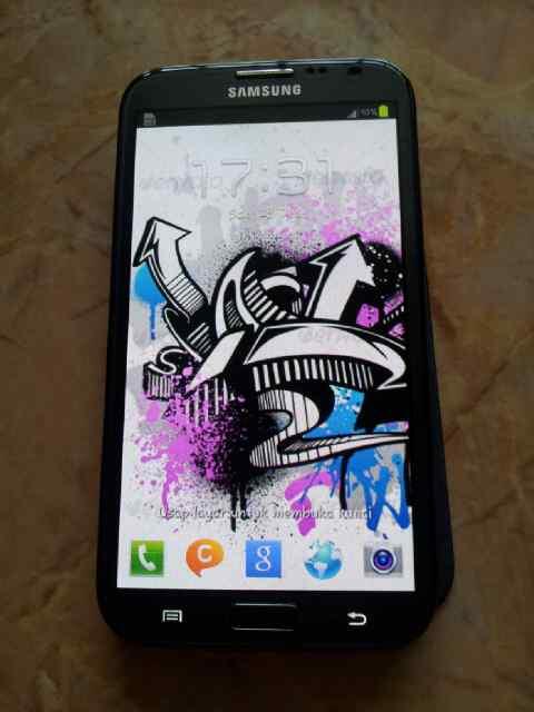 SAMSUNG GALAXY NOTE 2 N7100 HITAM BATANGAN